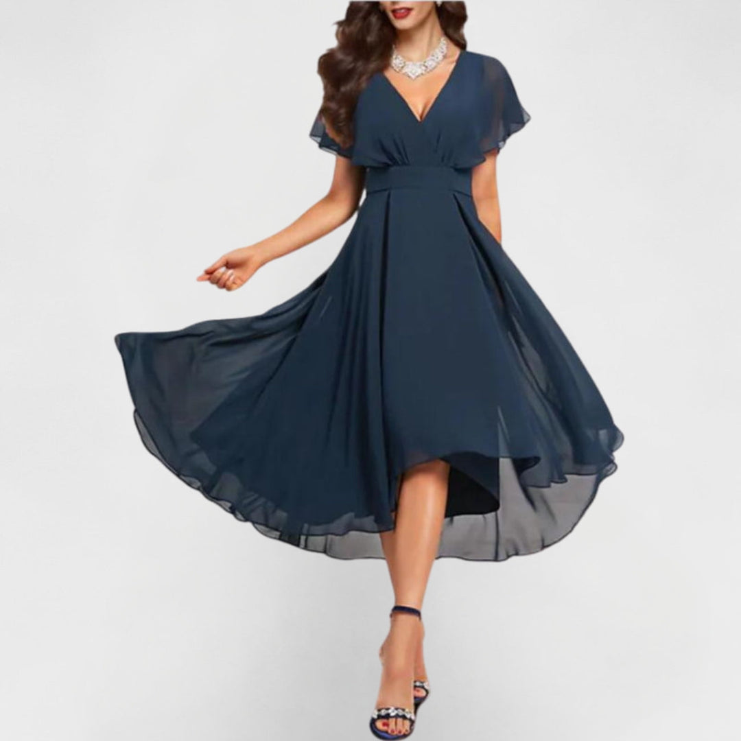 Catalina | Women's V-Neck Midi Dress
