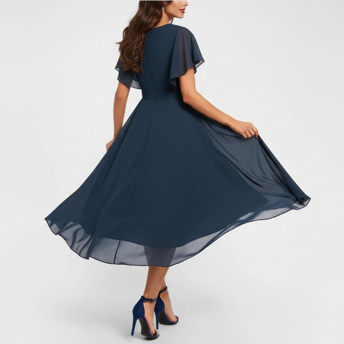 Catalina | Women's V-Neck Midi Dress
