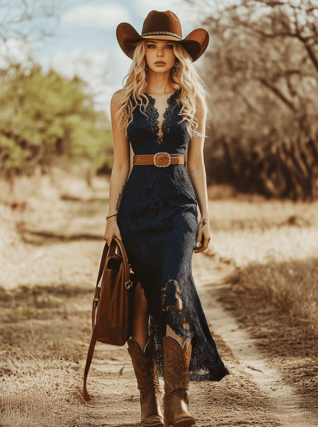 Desiree | Women's V-Neck Sleeveless Midi Dress