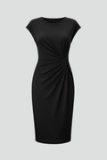 Lysandra | Women's Round Neck Ruched Waist Dress
