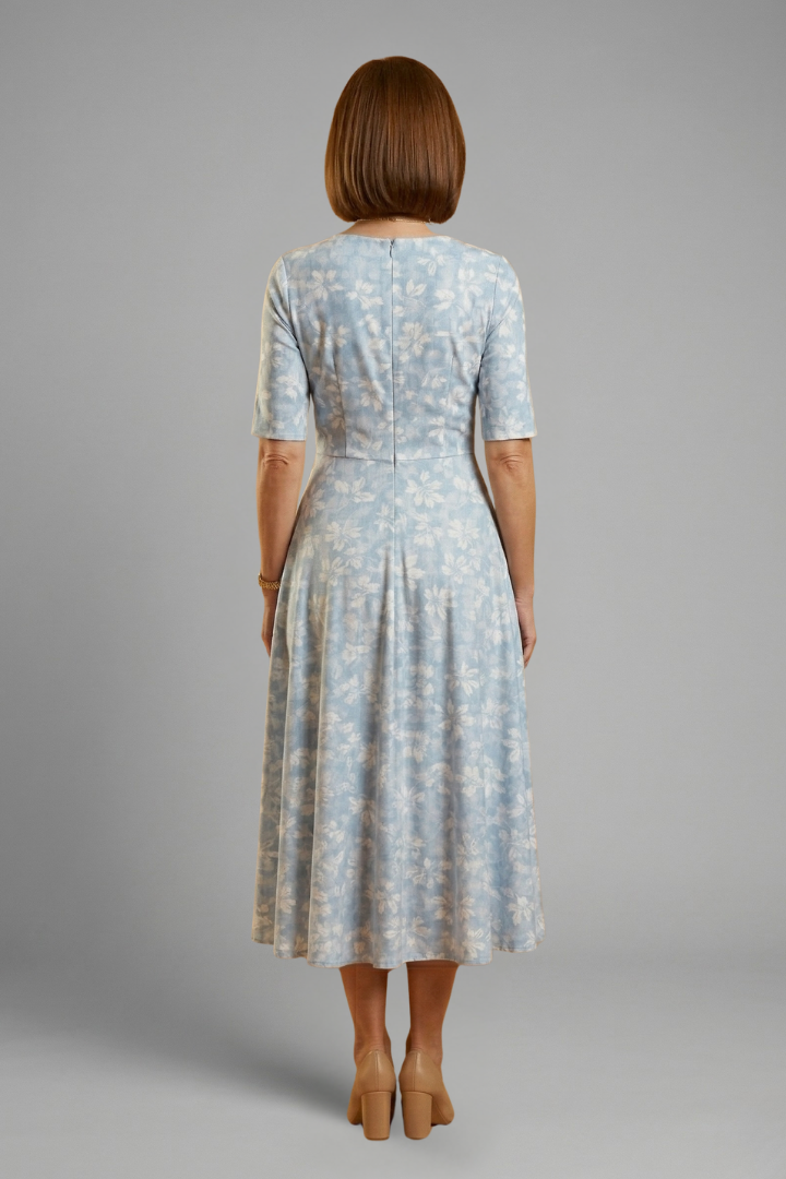 Ophira | Women's Floral Wrap Midi Dress