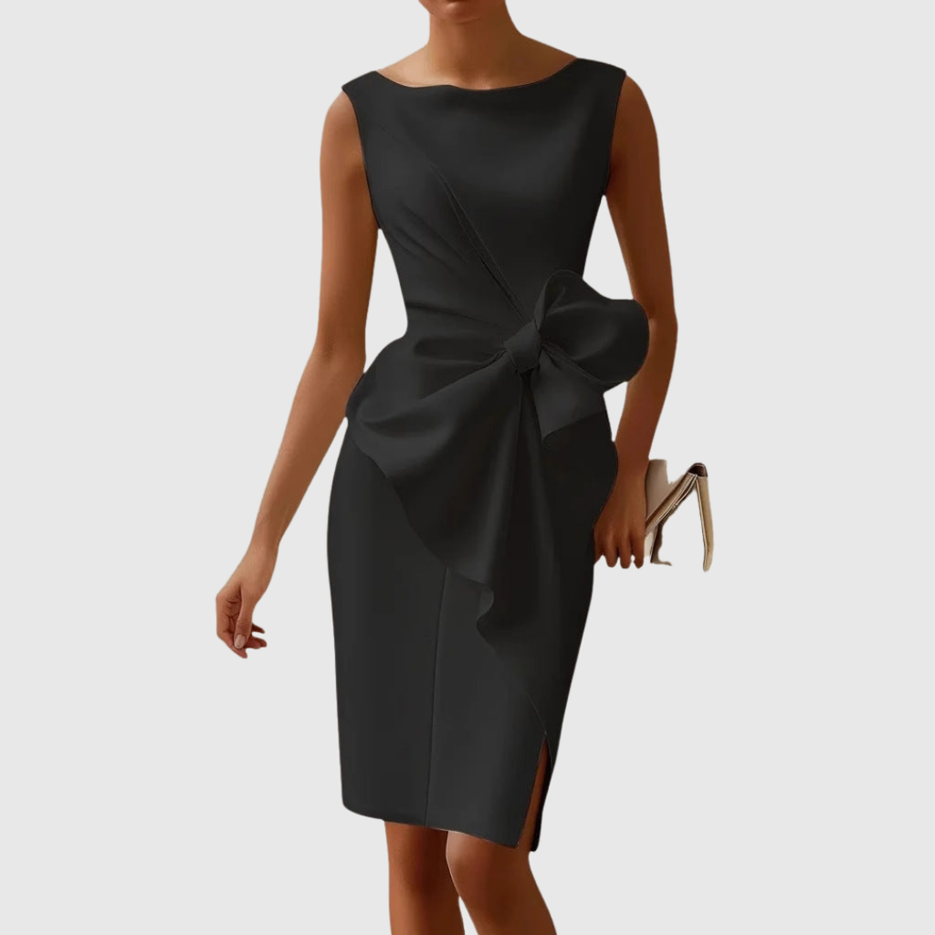 Primrose | Women's Sleeveless Bow Detail Midi Dress