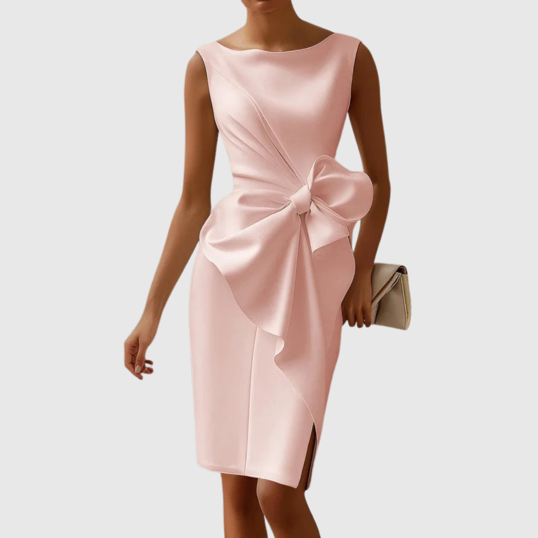 Primrose | Women's Sleeveless Bow Detail Midi Dress