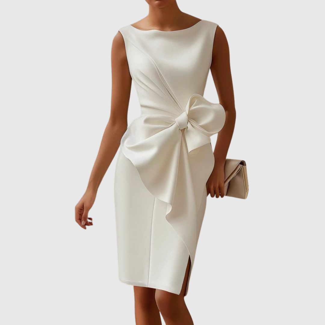 Primrose | Women's Sleeveless Bow Detail Midi Dress