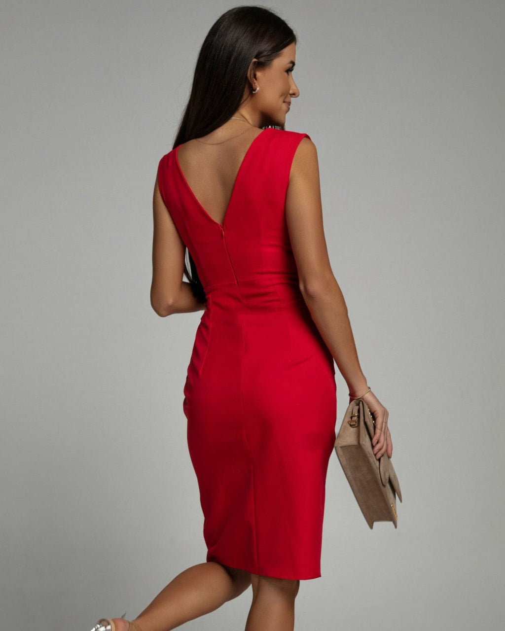 Rosalina | Women's Sleeveless V-Neck Bodycon Dress