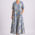 Tempest | Women's Floral V-Neck Short Sleeve Midi Dress
