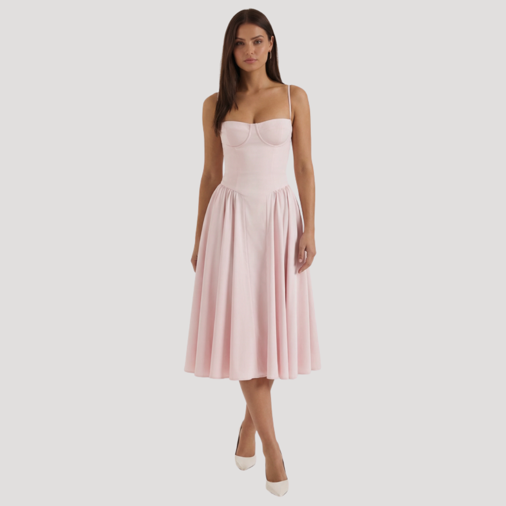 Thessaly | Women's Sweetheart Midi Dress