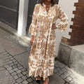Valencia | Women's Floral Long Sleeve Midi Dress