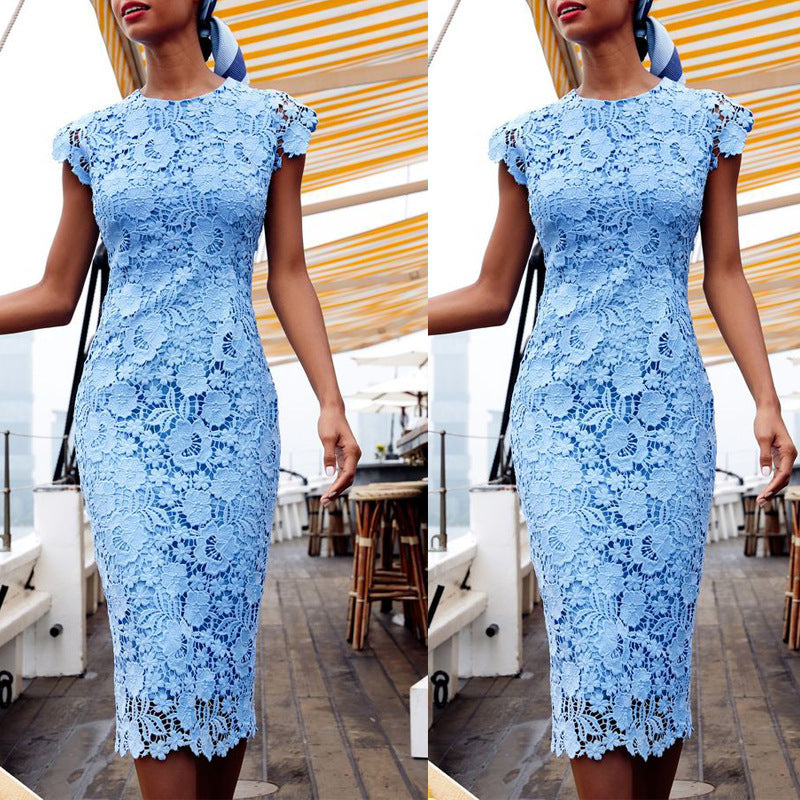 Vesna | Women's Lace Bodycon Midi Dress